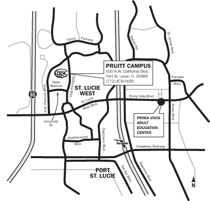 Pruitt Campus location map