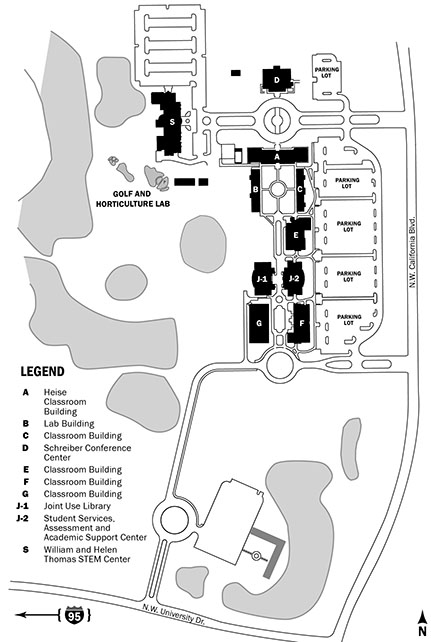 Pruitt Campus Map with F-G buildings